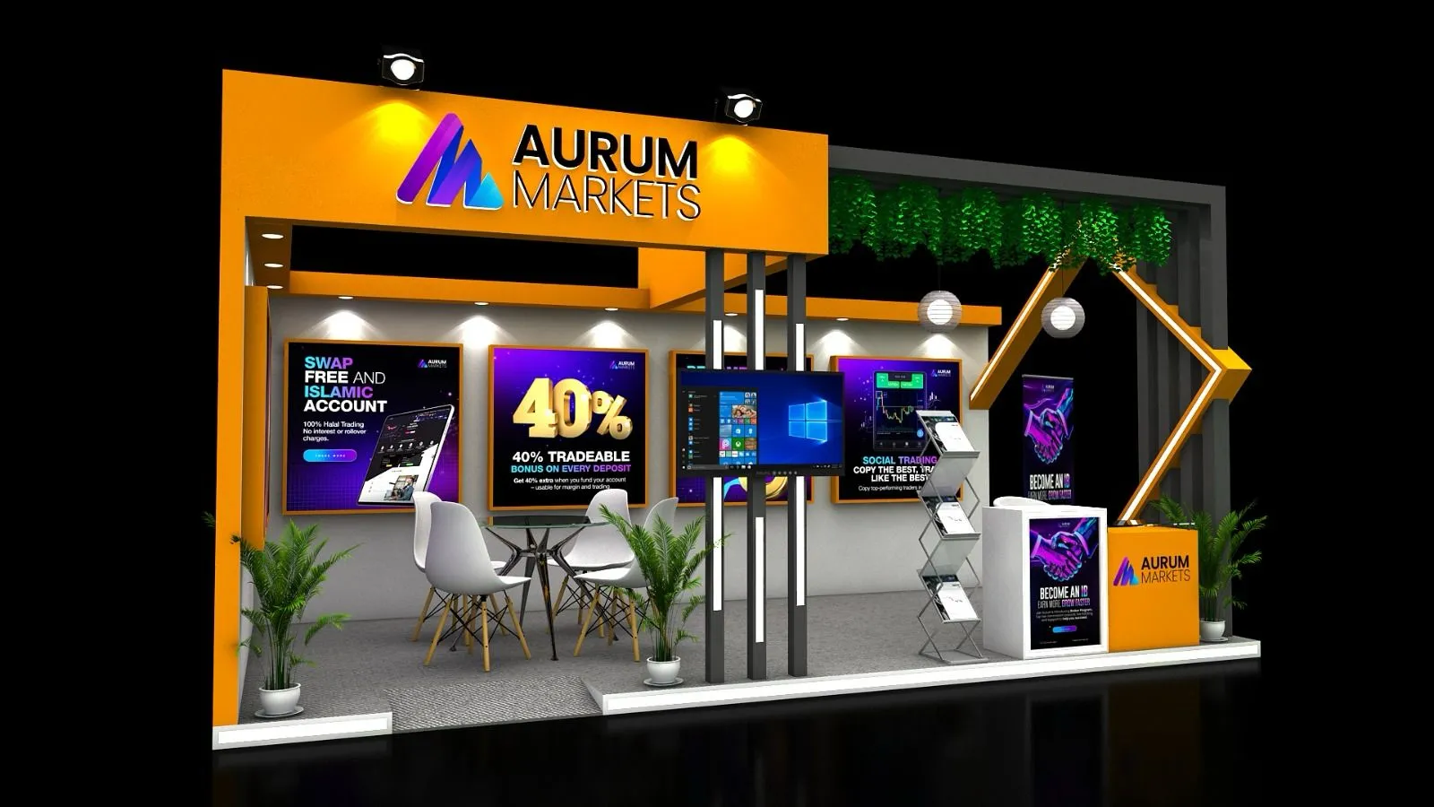 Aurum Markets 3D Booth Design