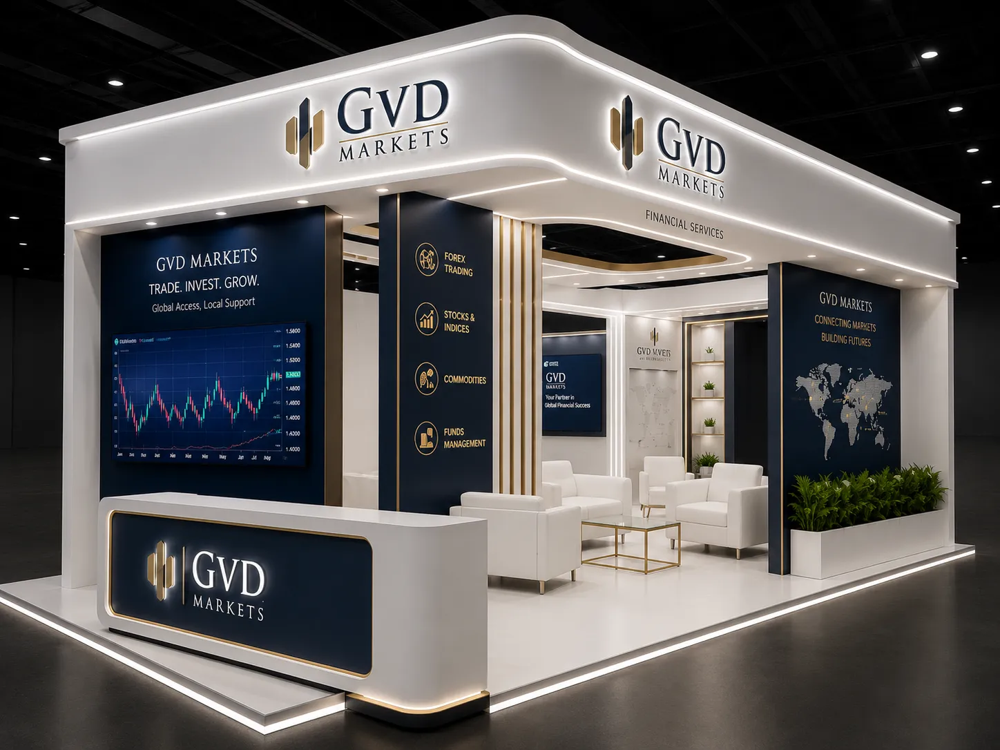 GVD Markets 3D design render