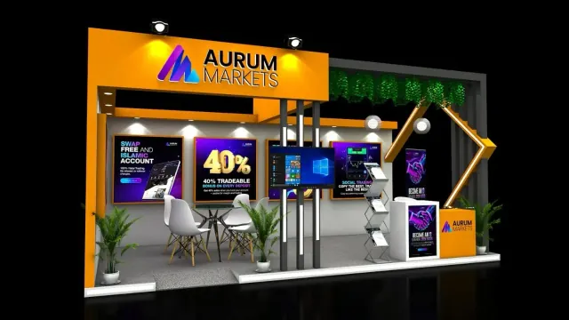 Aurum Markets 3D design render